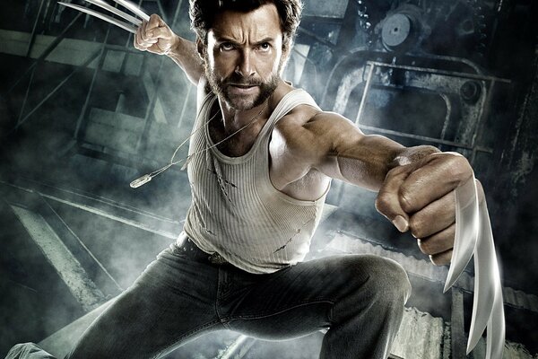 Hugh Jackman verwandelt sich in Wolverine