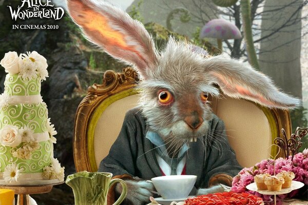 Kaninchen aus dem Film Alice im Wunderland