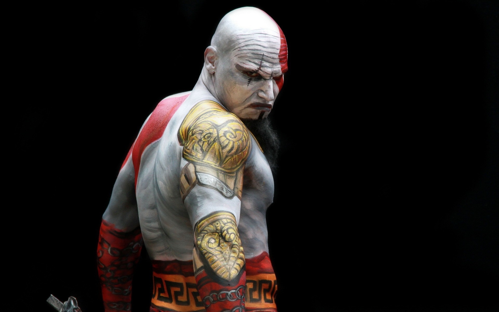 model cosplay god of war men