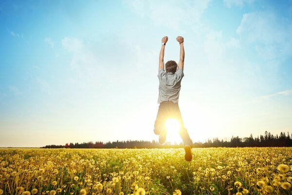 Happiness on a sunny morning