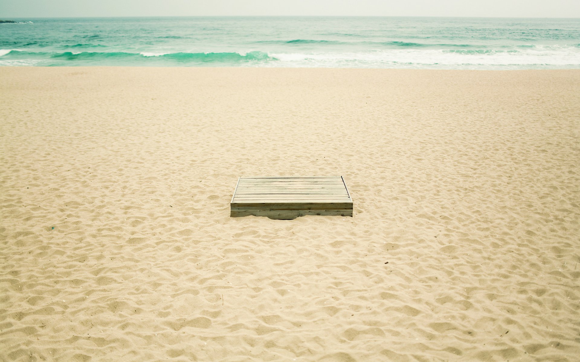 beach sand sea water ocean box summer photo