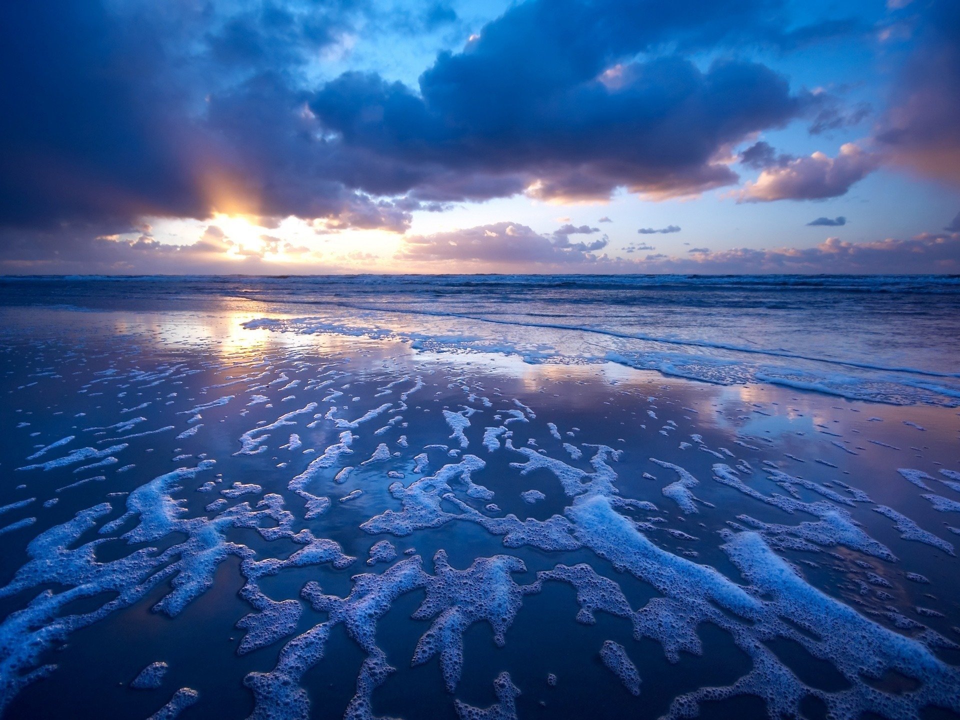 strand brandung sonnenuntergang