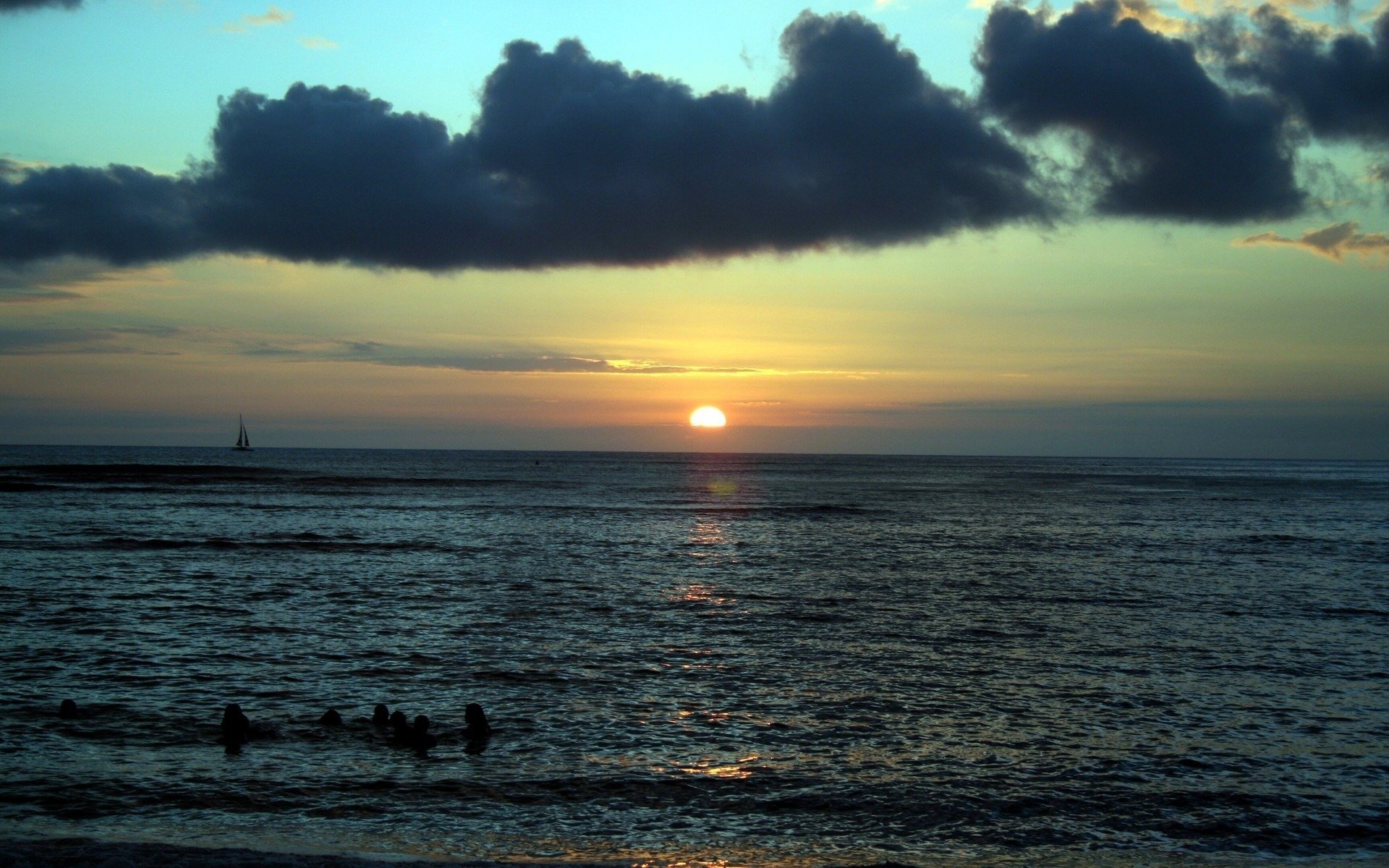 landschaft meer natur horizont himmel sonnenuntergang