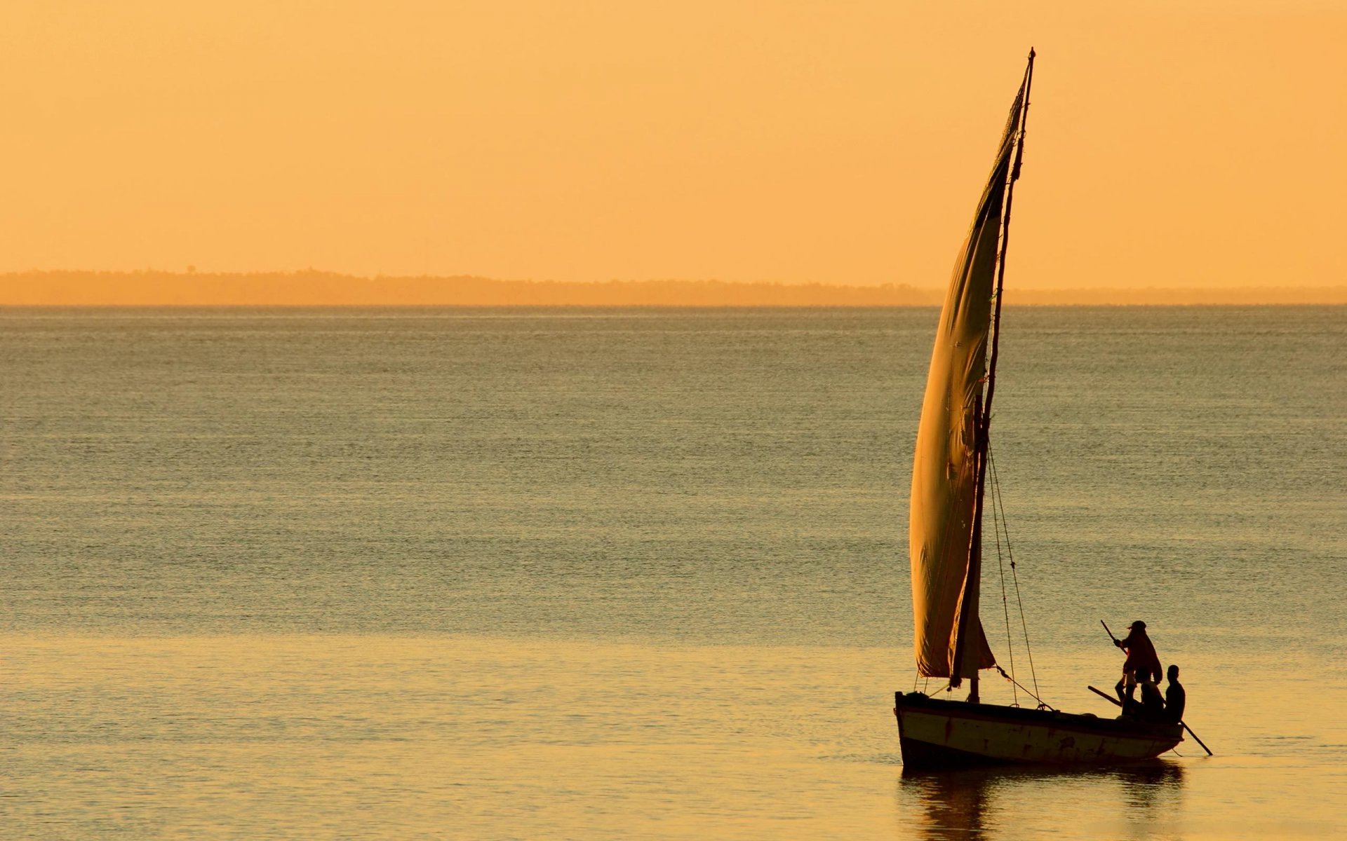 landscape boat people sea water ocean sail wind