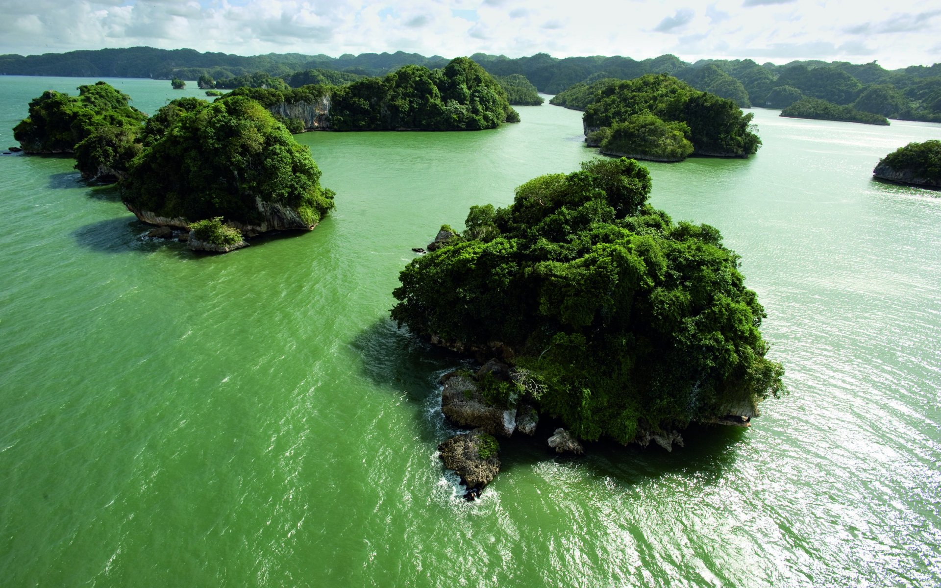 mainland islands water green land