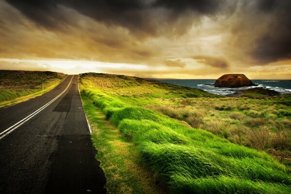 Bella natura sulla strada