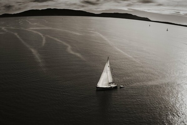 Yacht in the sea