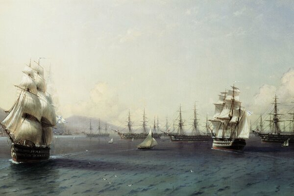 Pintura del gran artista ruso Aivazovsky