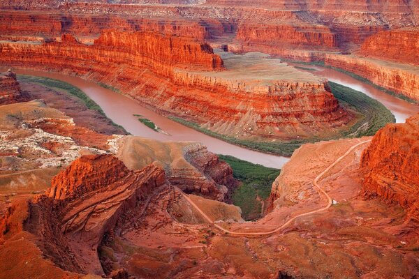 Canyon rouge. Juste un miracle