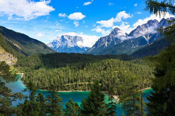 Beautiful high mountains in Austria