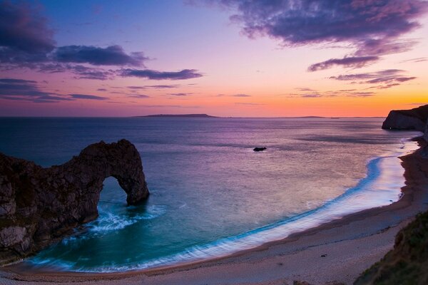 Sunset on the ocean