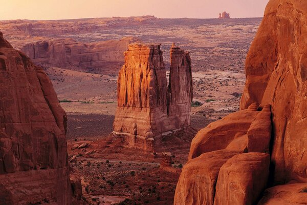 The rocks in the canyon are something unusual