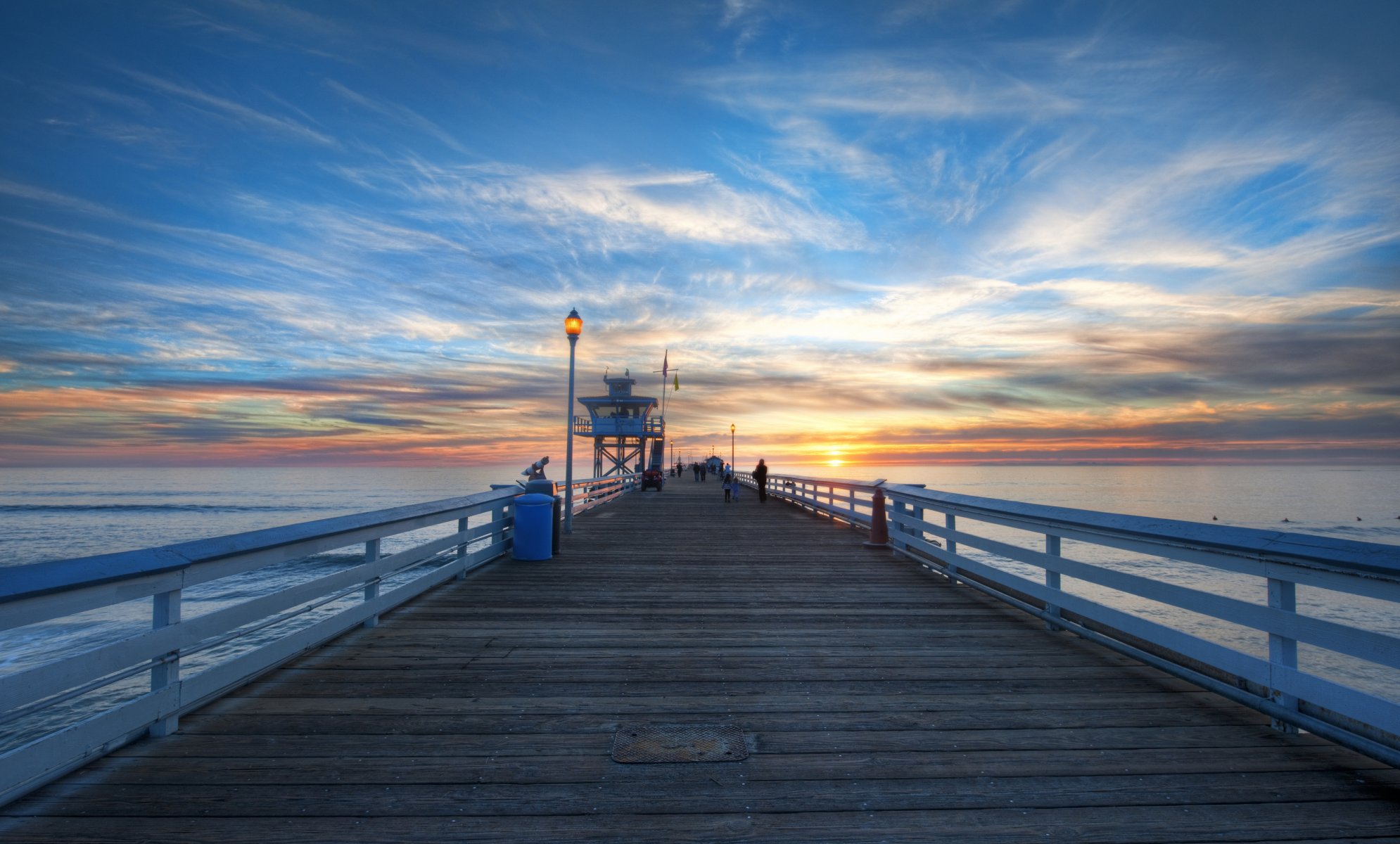 paysage pont personnes