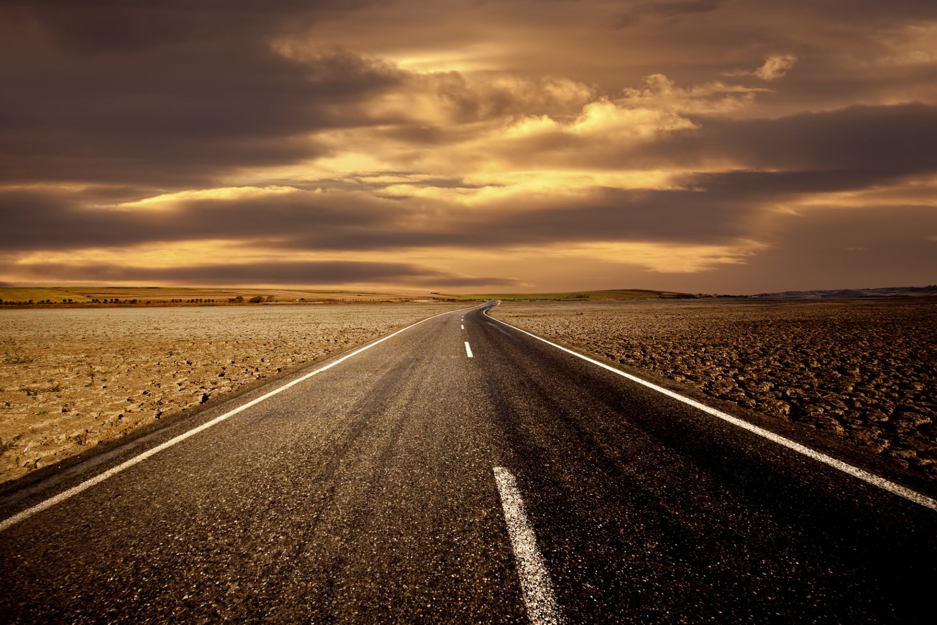 landscape road views sky hills horizon traffic sign counting view roads signs photo