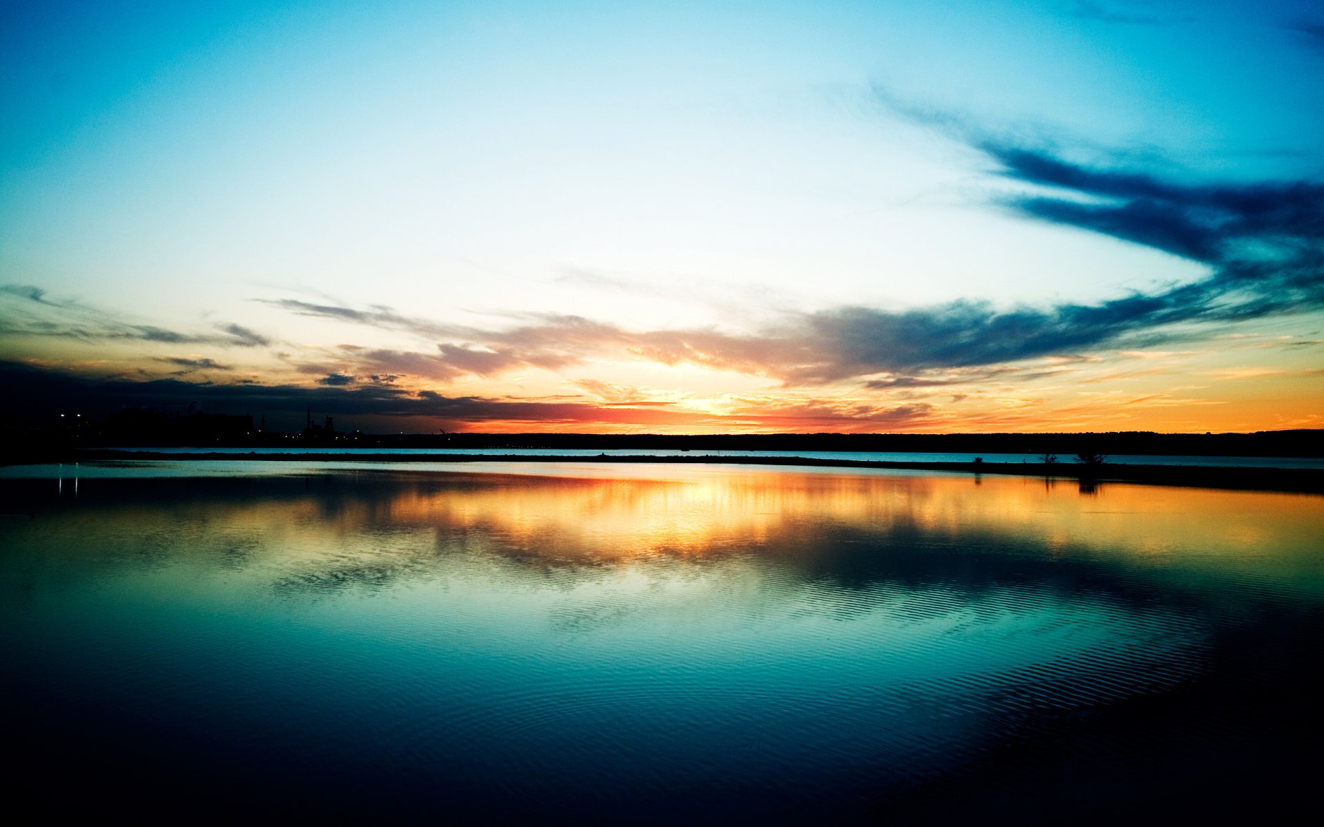 rivière paysage ciel