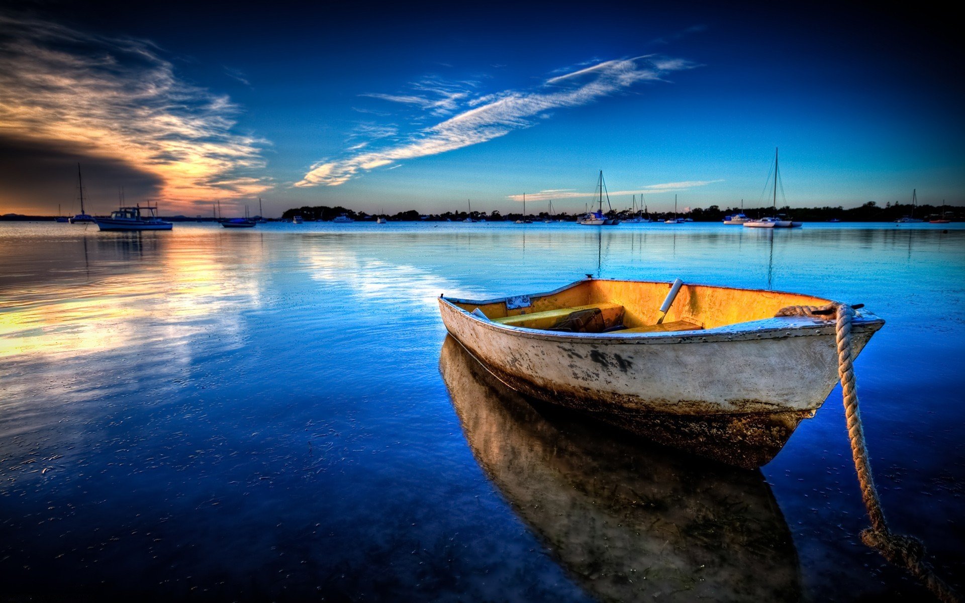 meer boot landschaft