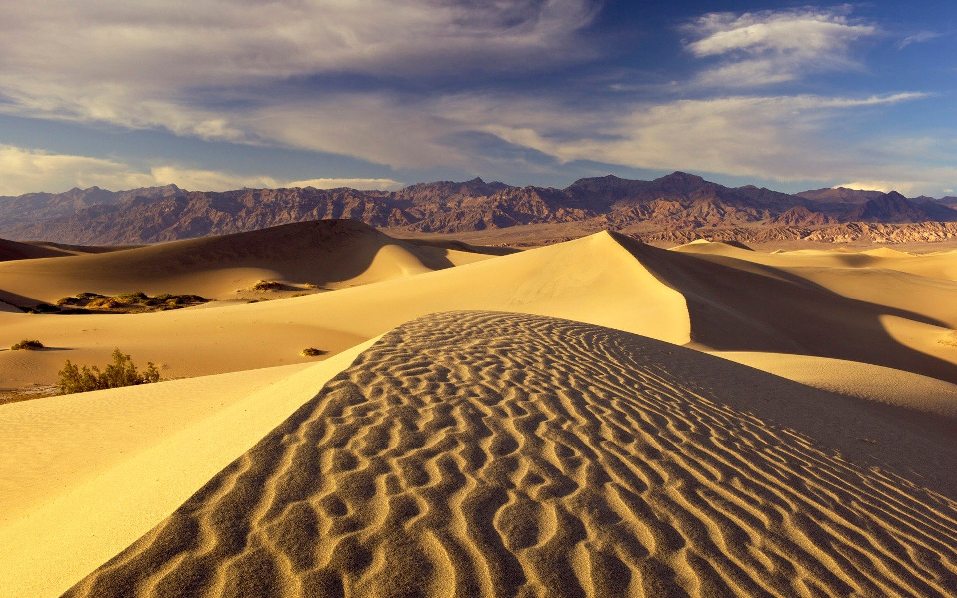 desierto dunas montañas