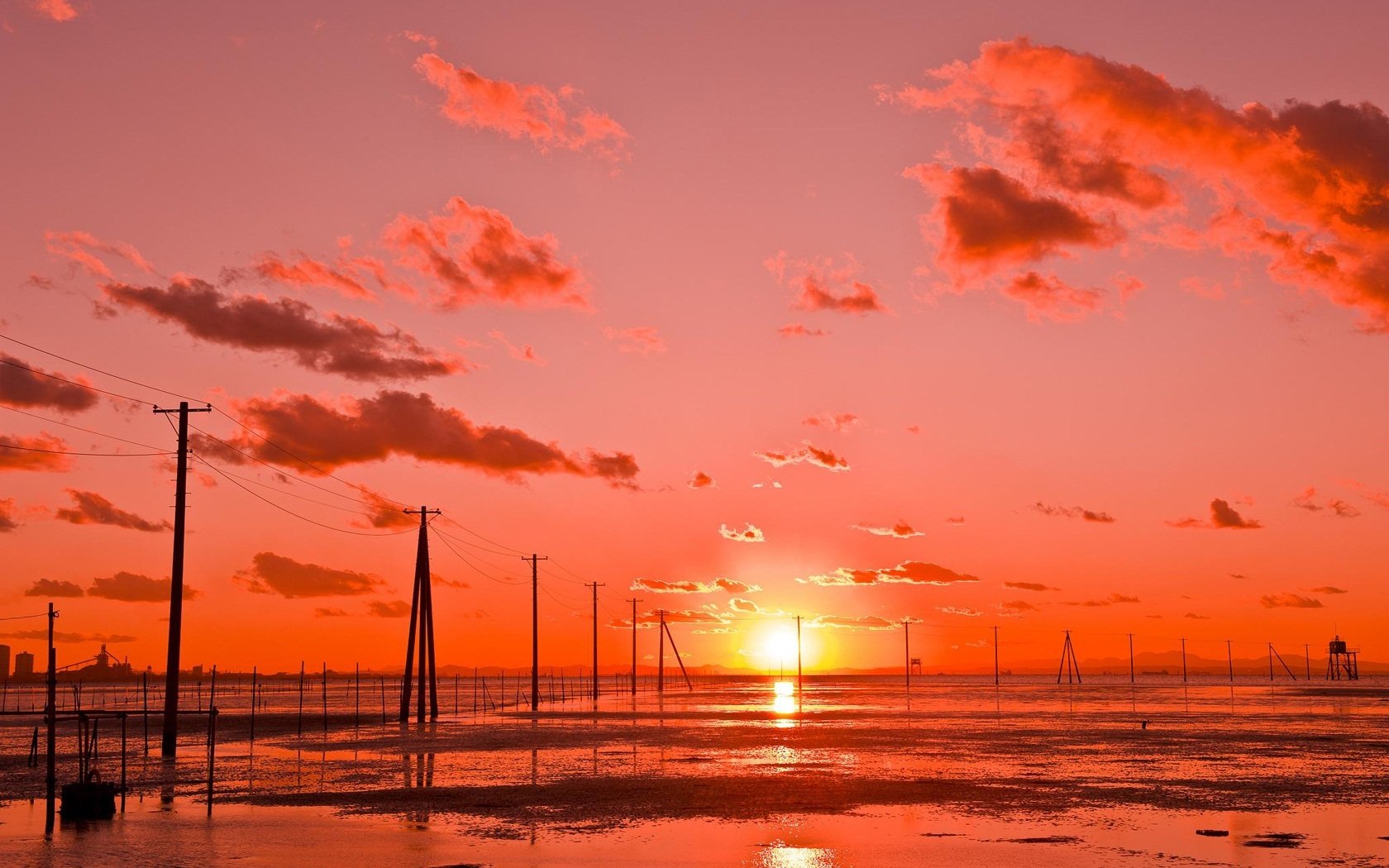 kutsuma strand wolken sonnenuntergang