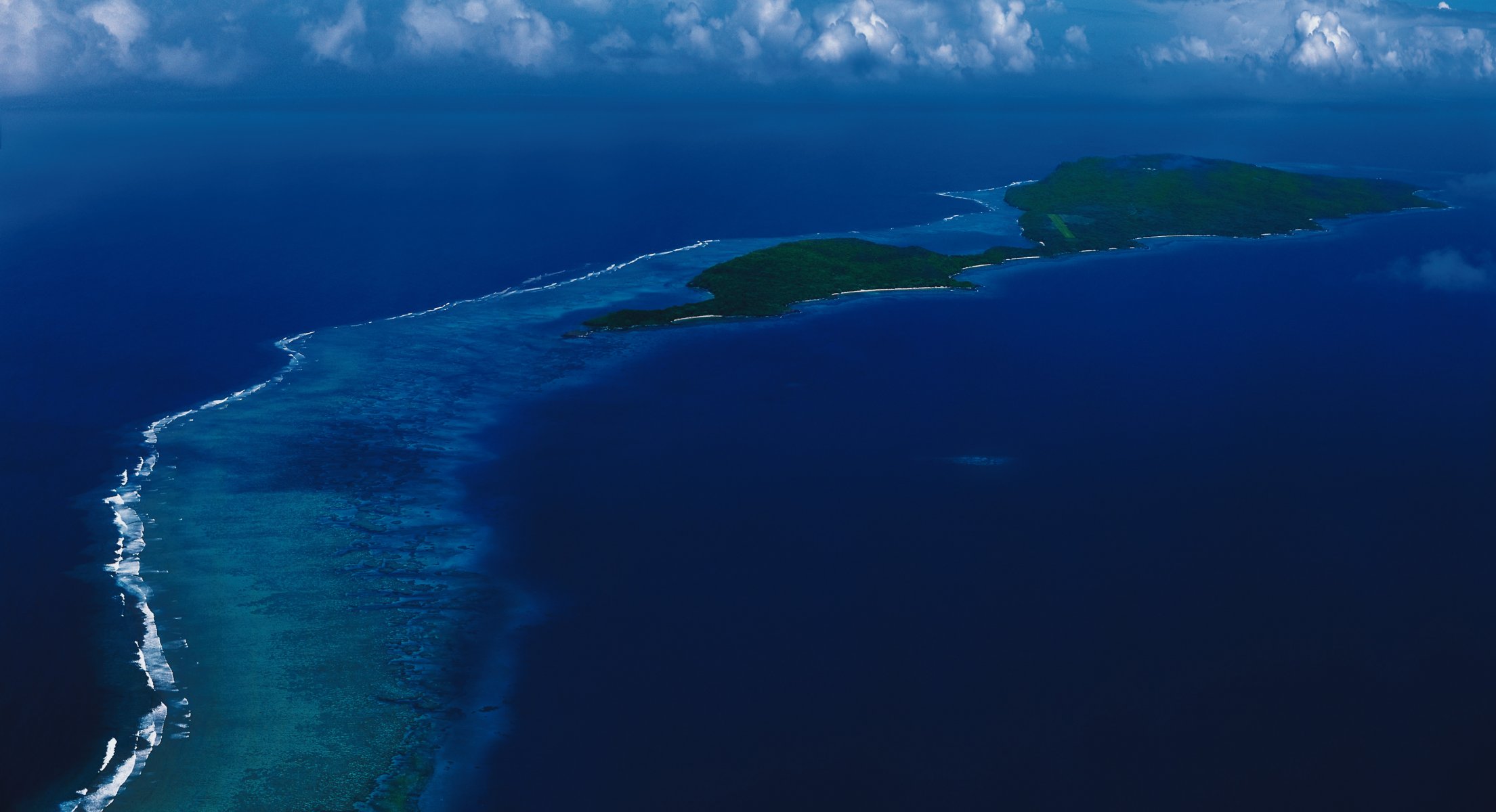 caribbean islands ocean sky water