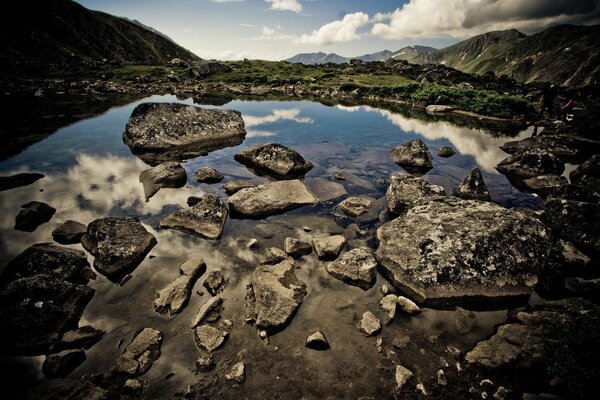 Fotografia di grande formato Blood of the mountain 