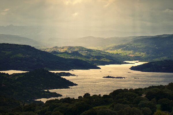 Italien. Sardinien. Schöne Landschaft