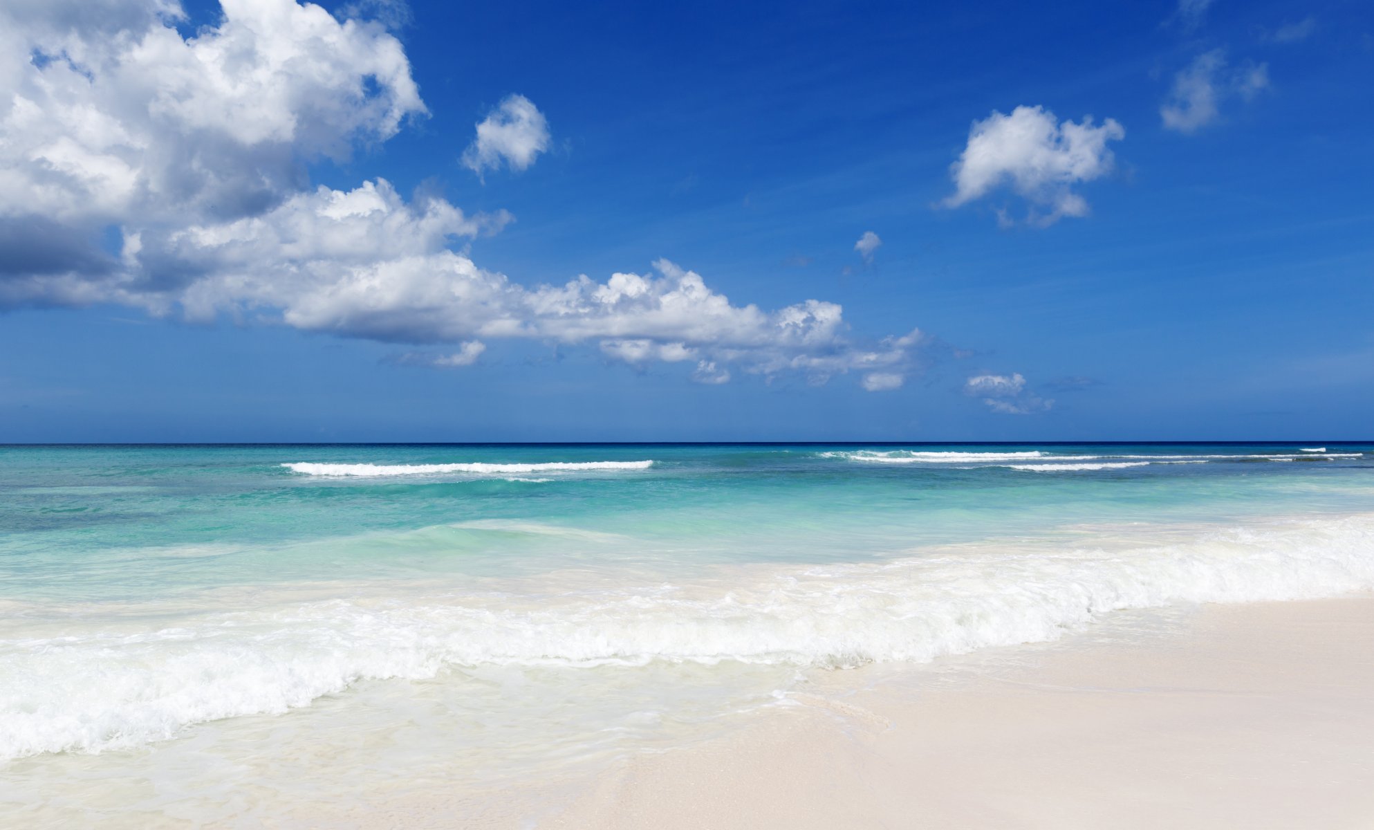 tropics sea coast waves blue water beach blue water