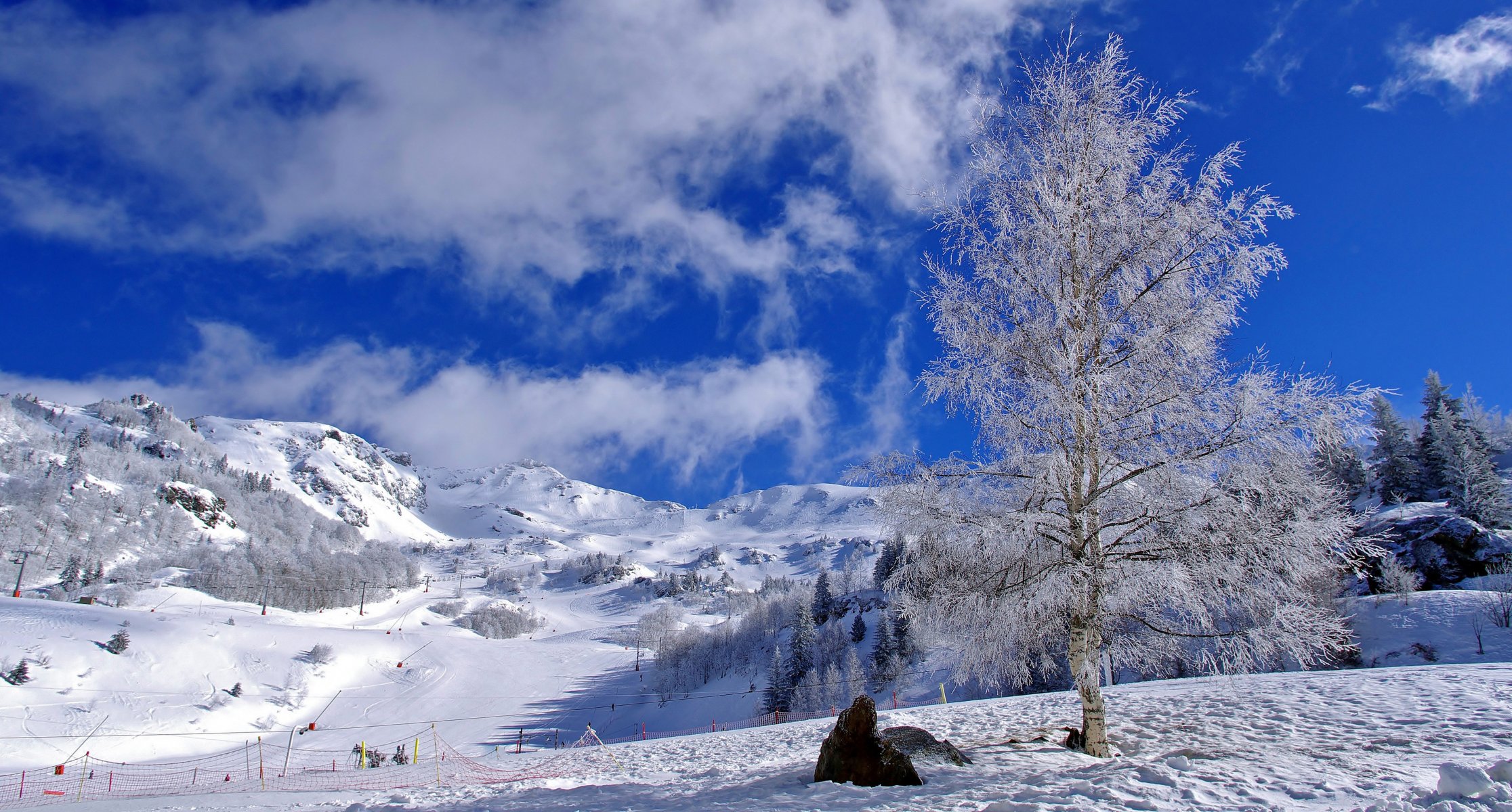 skipiste schnee himmel wolken