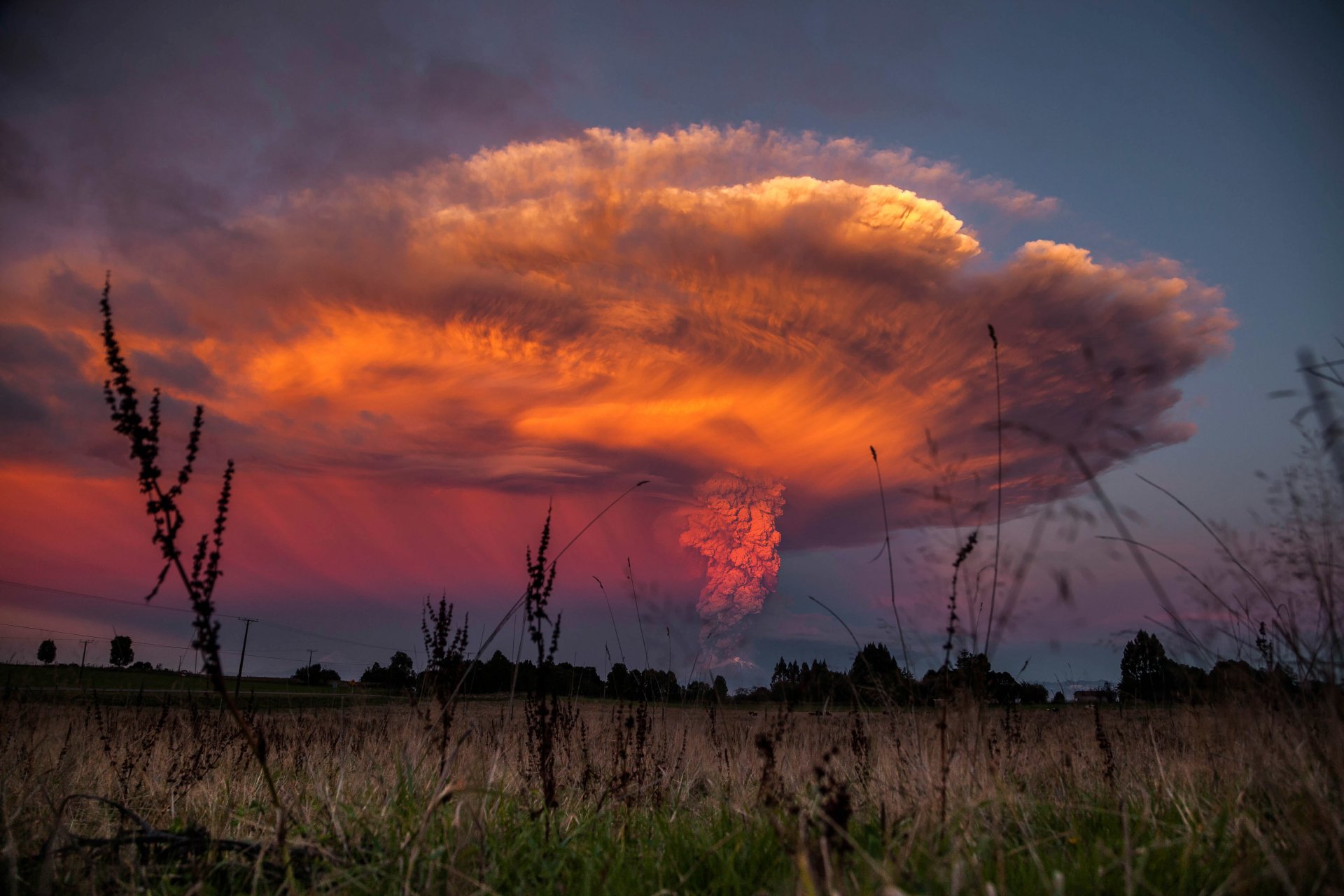 calbuco wulkan erupcja