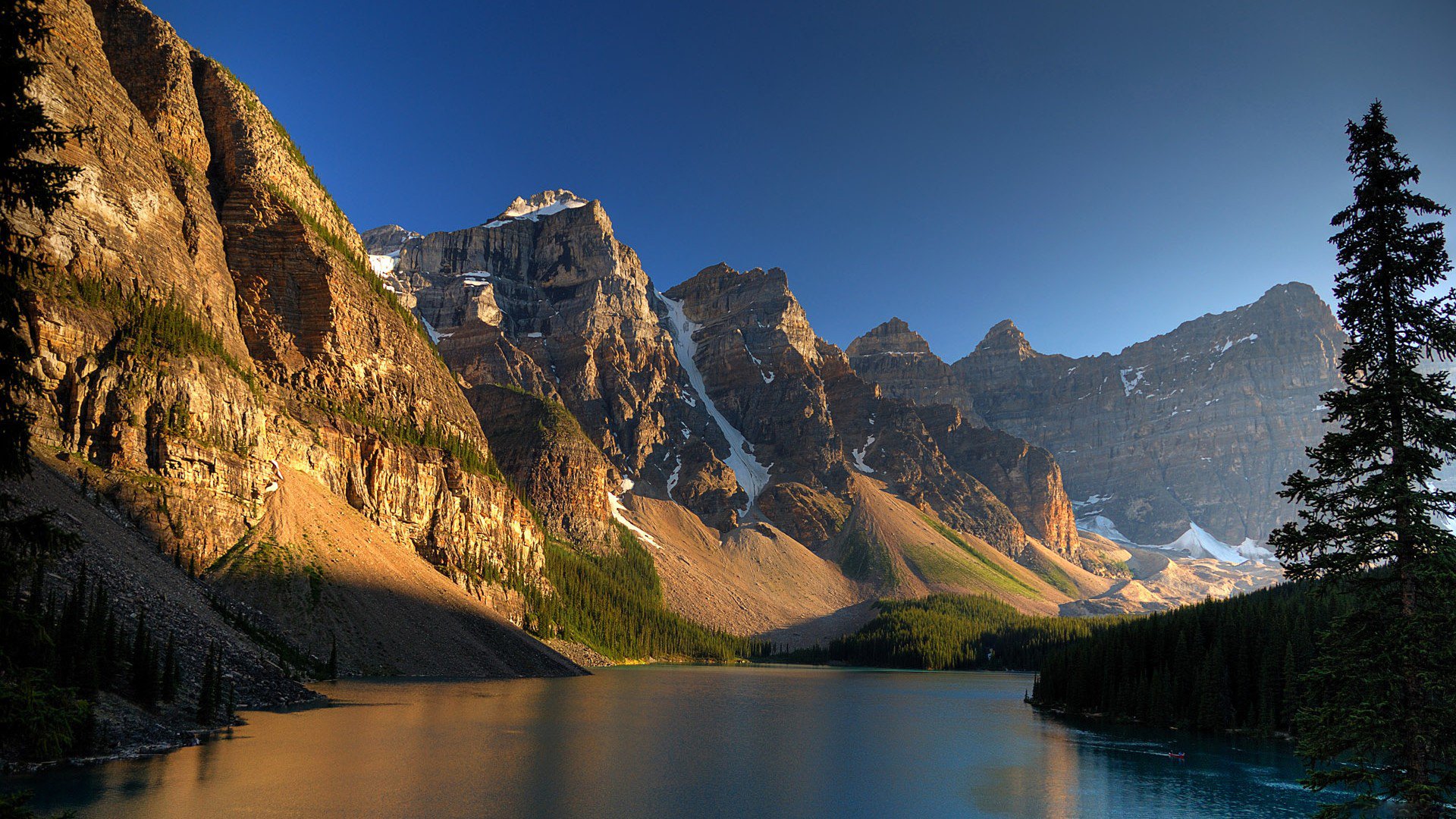 mountain lake nature