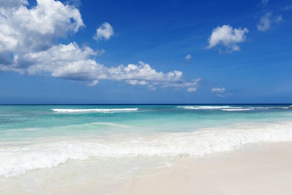 Blue water. Sea. Beach