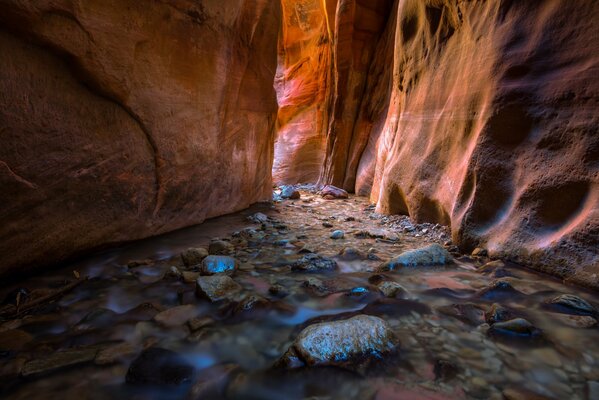 Débit d eau dans le Canyon