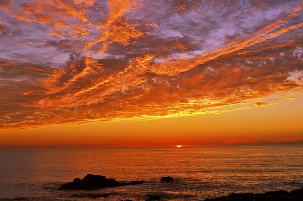 Sonnenuntergang am Meer