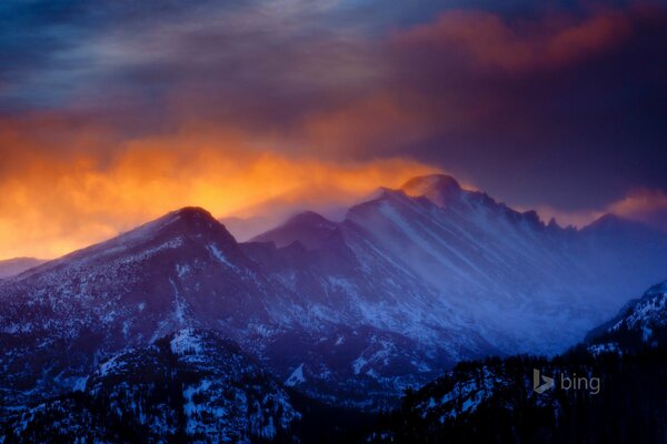 Die Rocky Mountains des Nationalparks