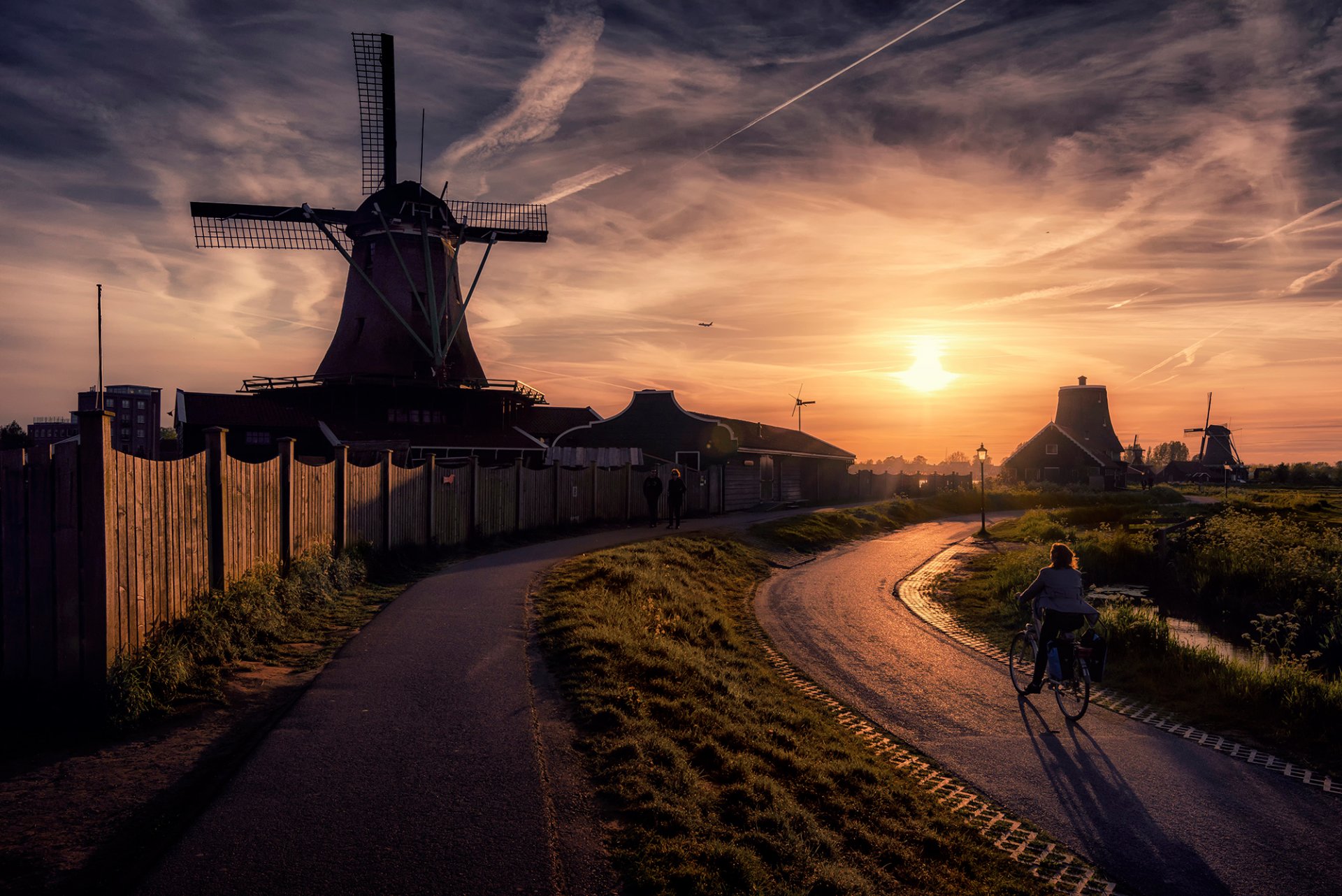 pays-bas moulin soleil rue