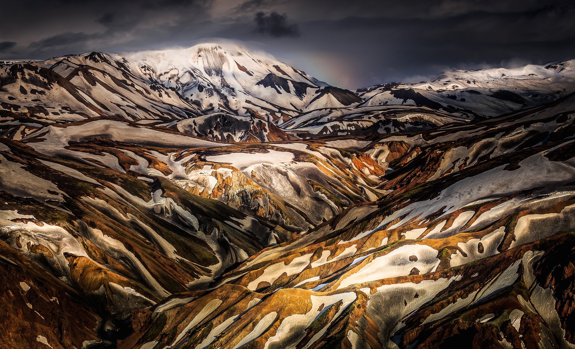 islandia montañas colinas nieve