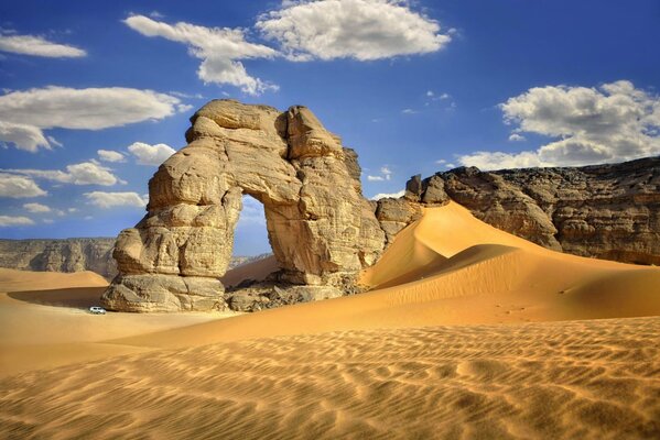 Unusual rocks in the desert