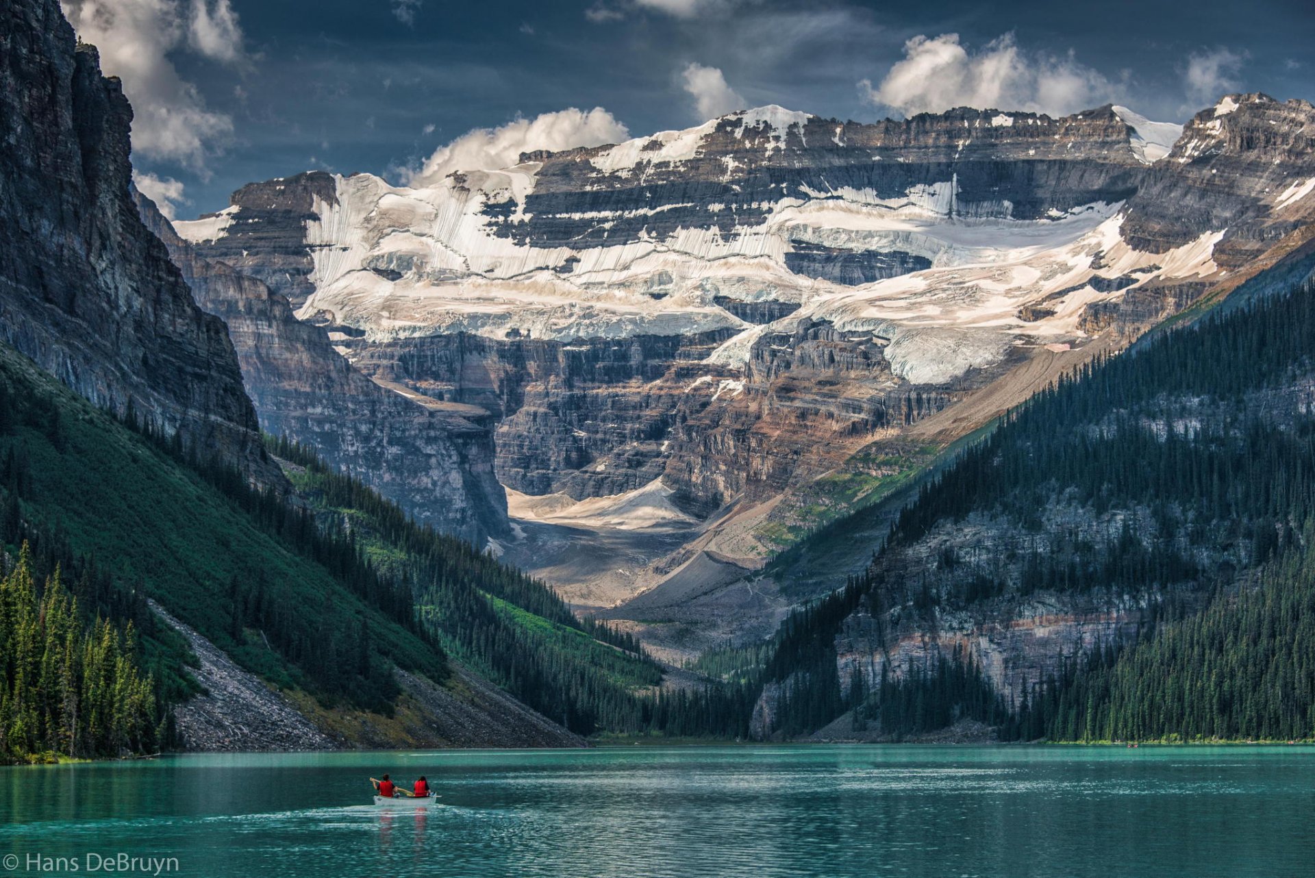 montagnes lac canada nature