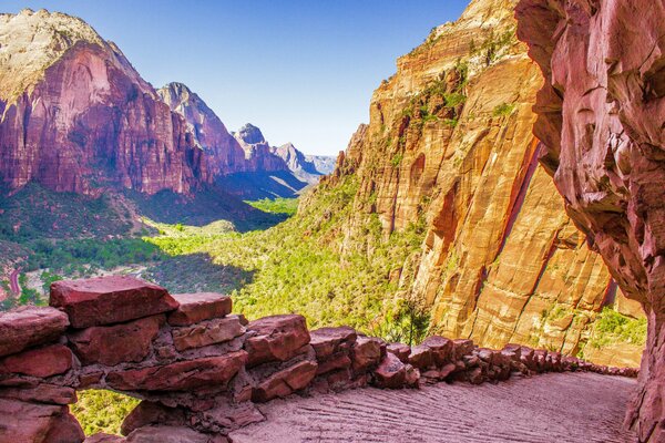 Paisaje del parque nacional en los Estados Unidos