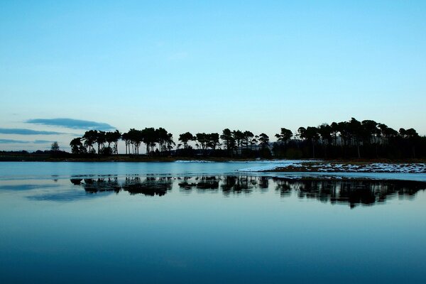 Abendlandschaft mit Meer, Ruhe