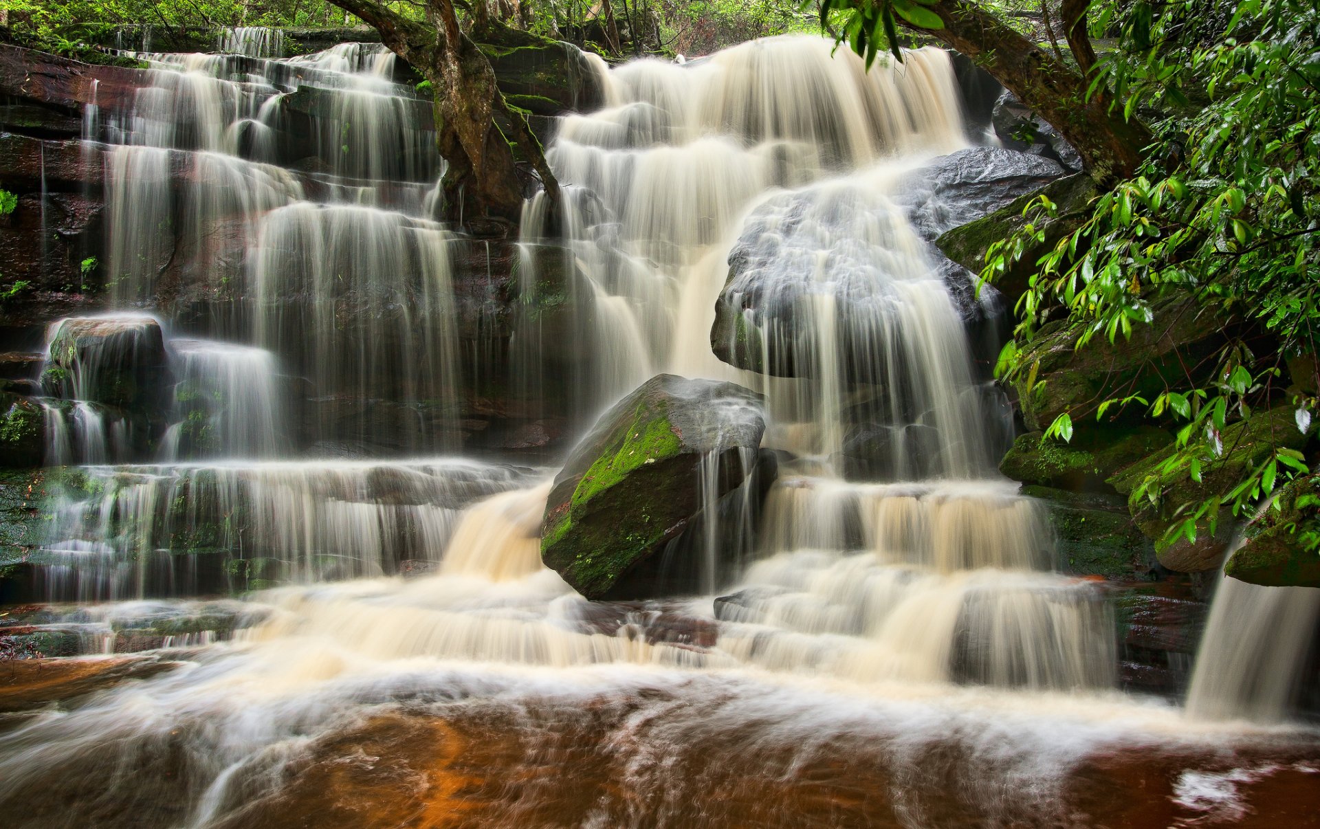 omersby falls parque nacional del agua de brisbane australia cascada cascada