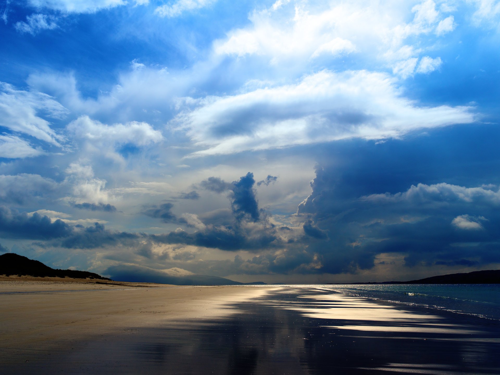 eau ciel nuages mer