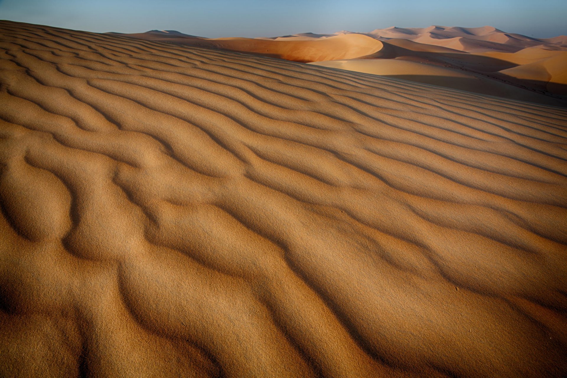 deserto dune barchanas sabbia colline cielo