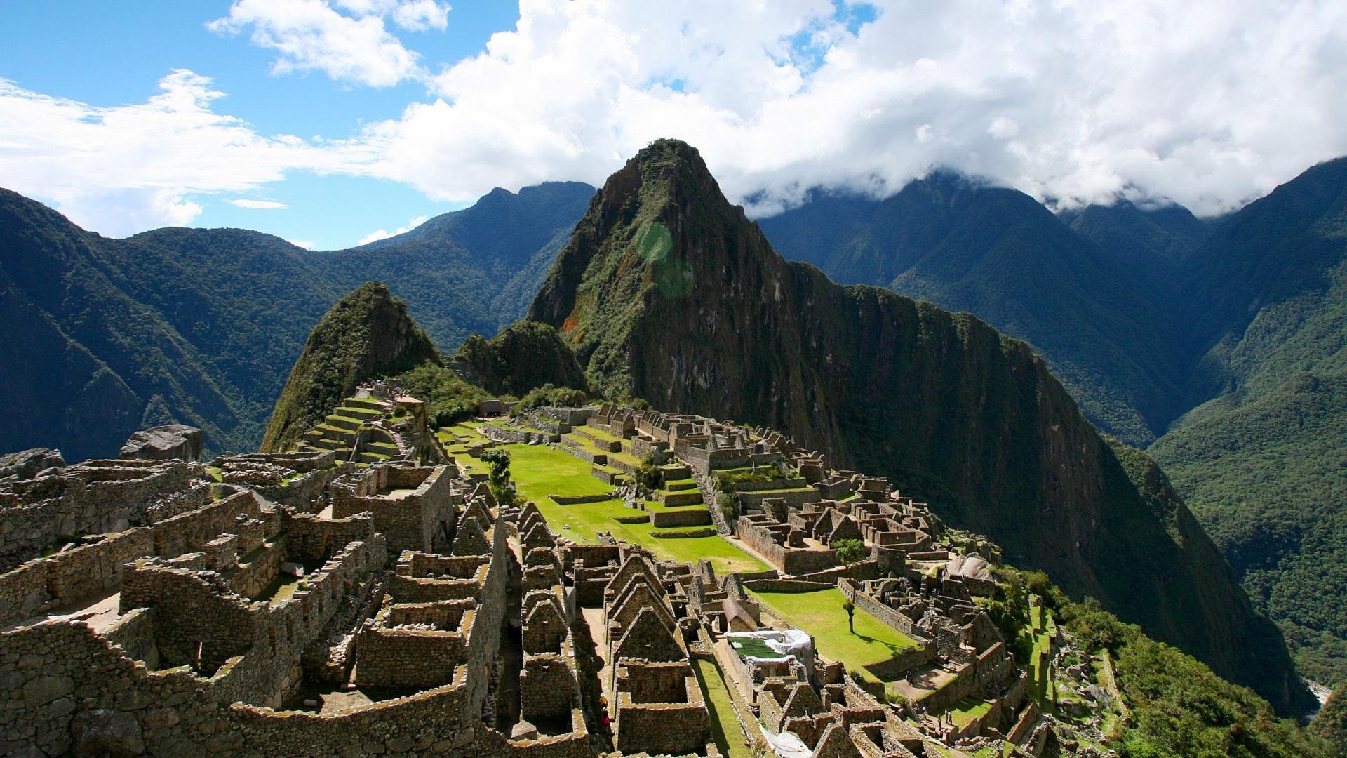 perú machu picchu ciudad antigua colinas