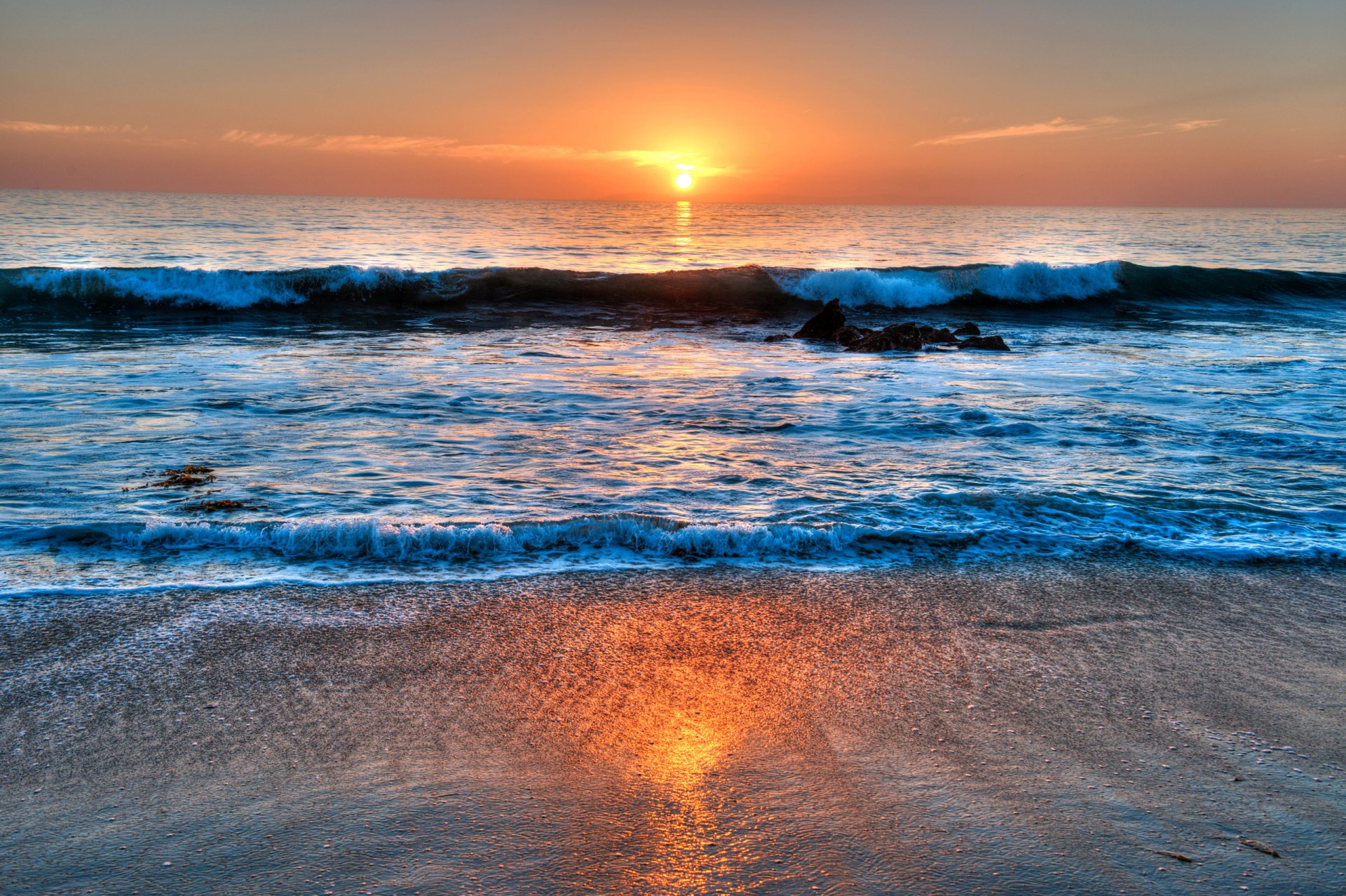 laguna beach kalifornien usa himmel wolken meer sonnenuntergang welle