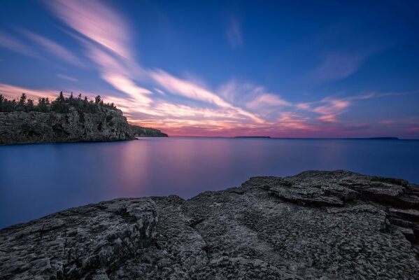 Lakes in Ontario and Purple Dawn