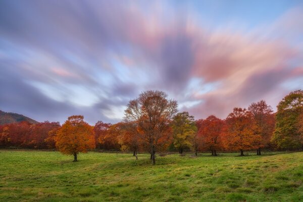 The autumn sky is especially fascinating