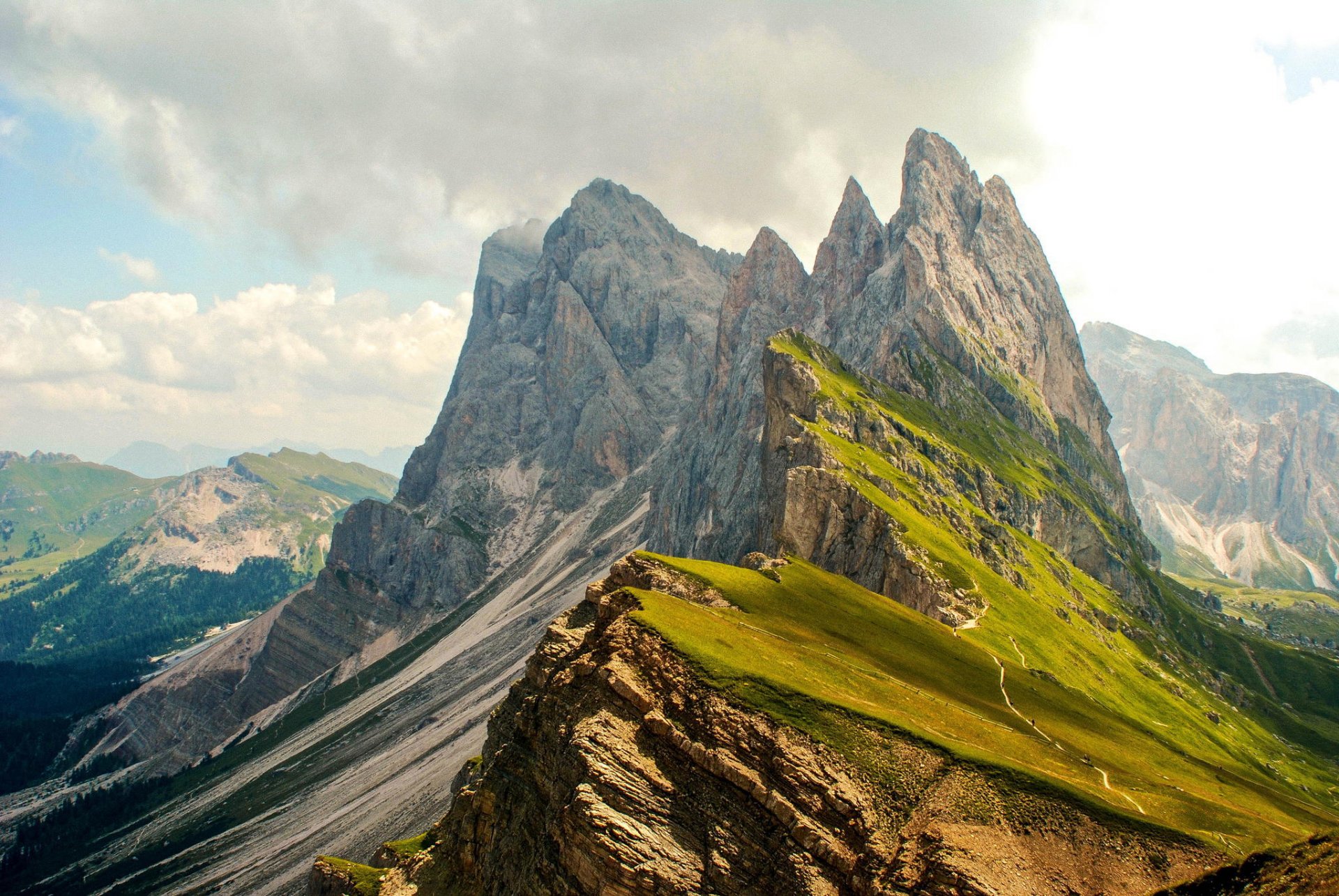 berge höhe natur wolken. ansicht panorama