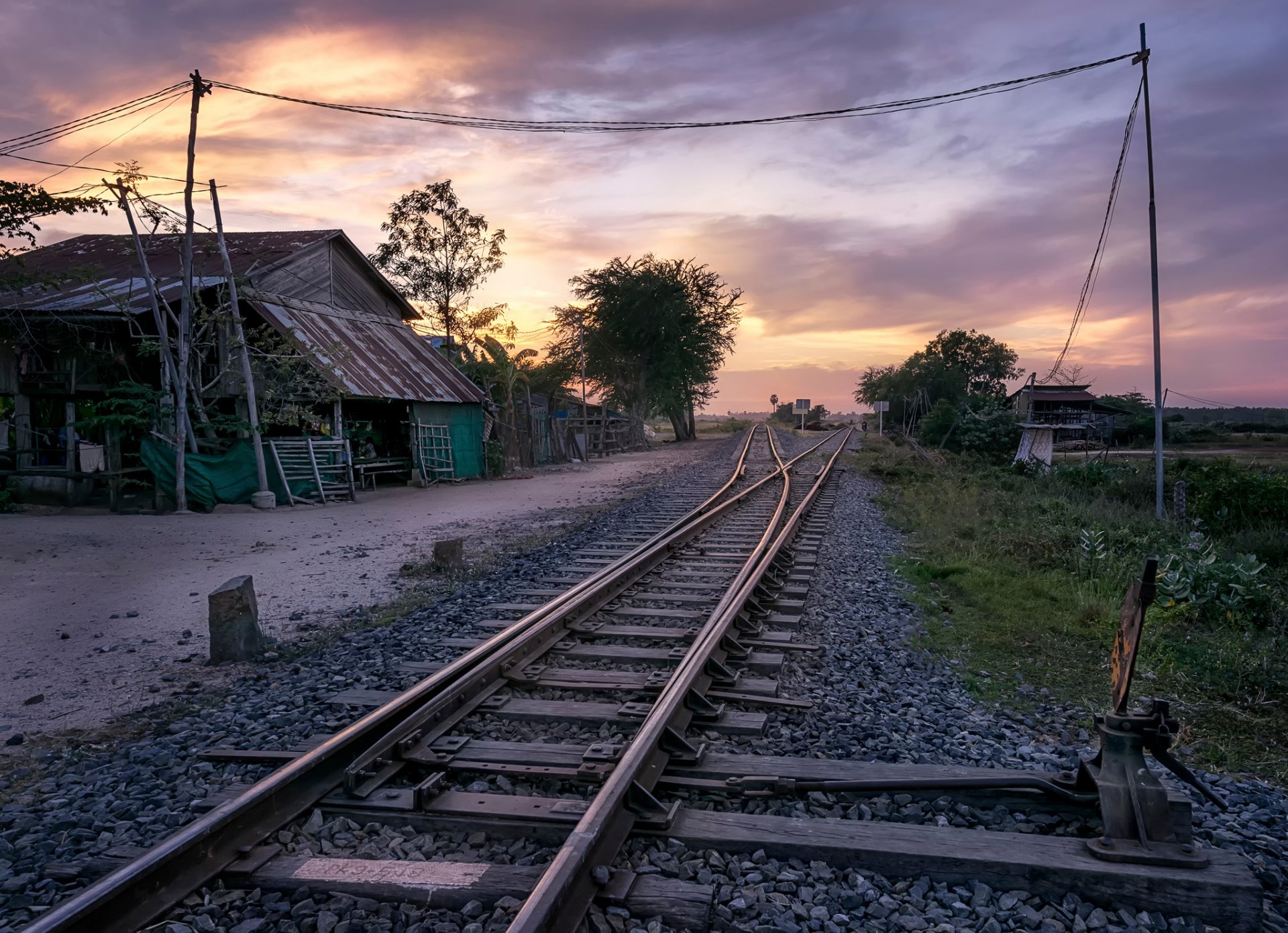 village train cambodia