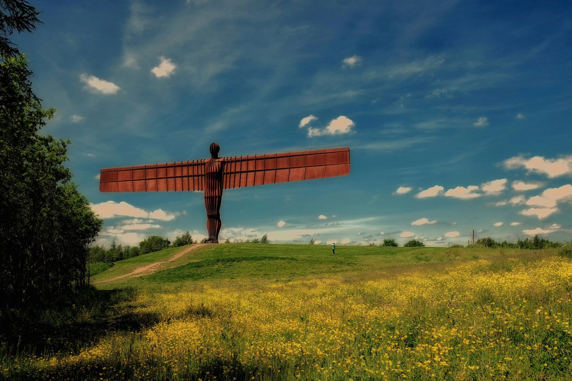 ange du nord sculpture gateshead gateshead angleterre