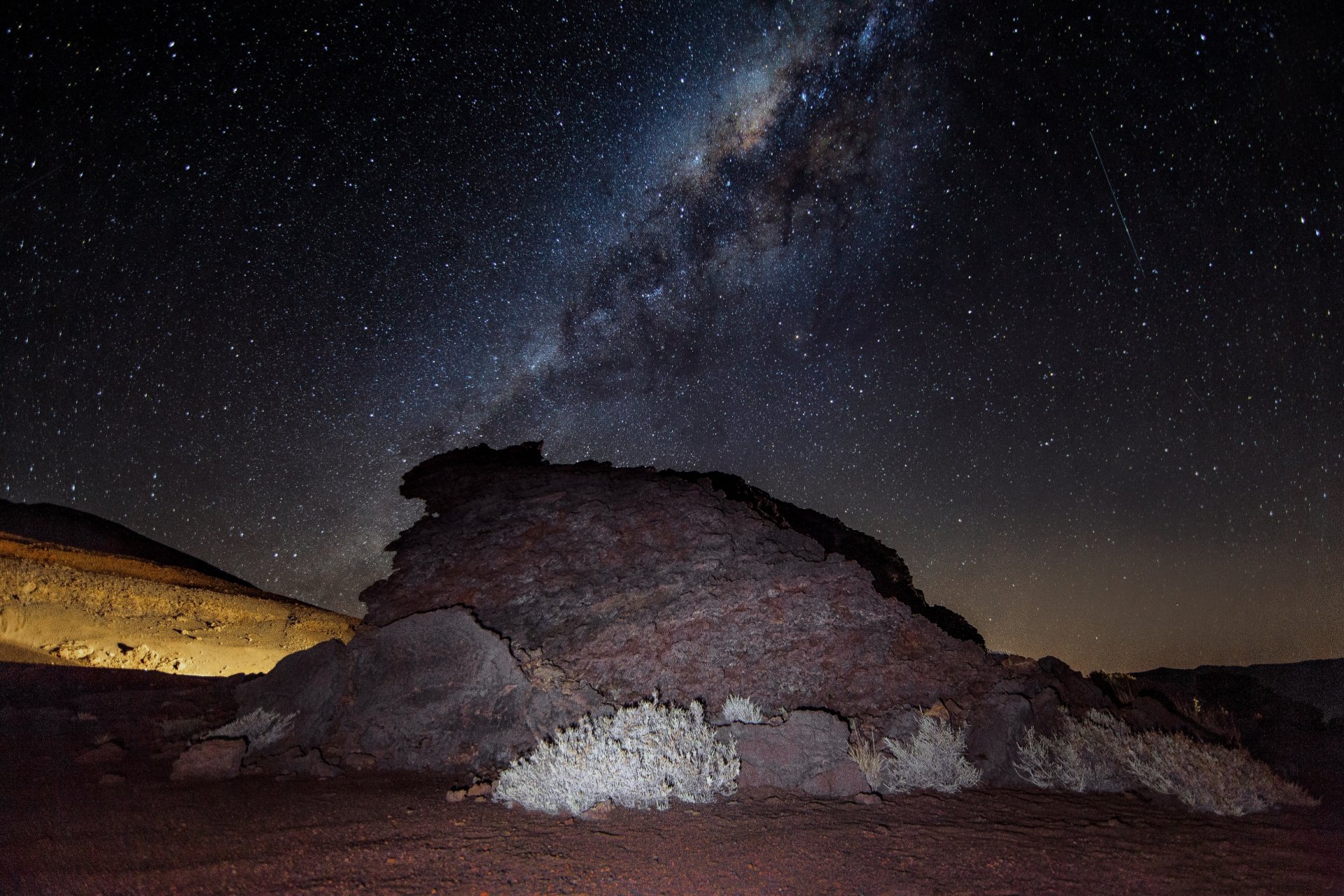 notte cielo stellato pietra